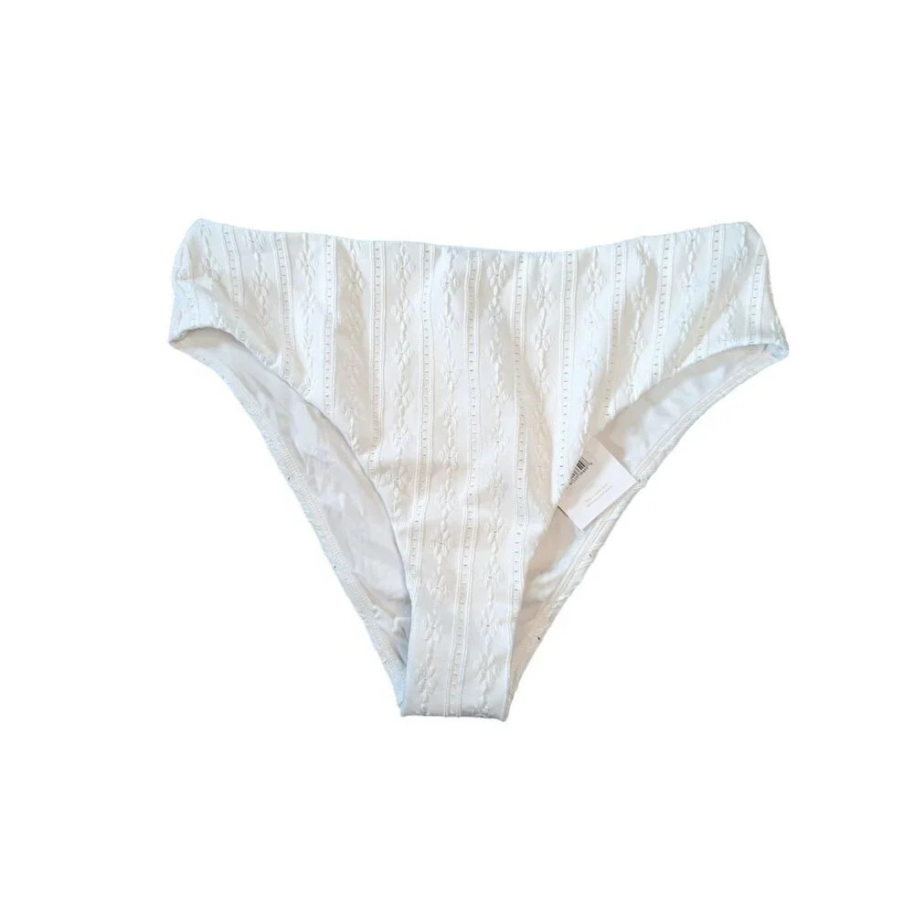 Andie Swim The 90s High Waisted Bottom Coconut Size XL